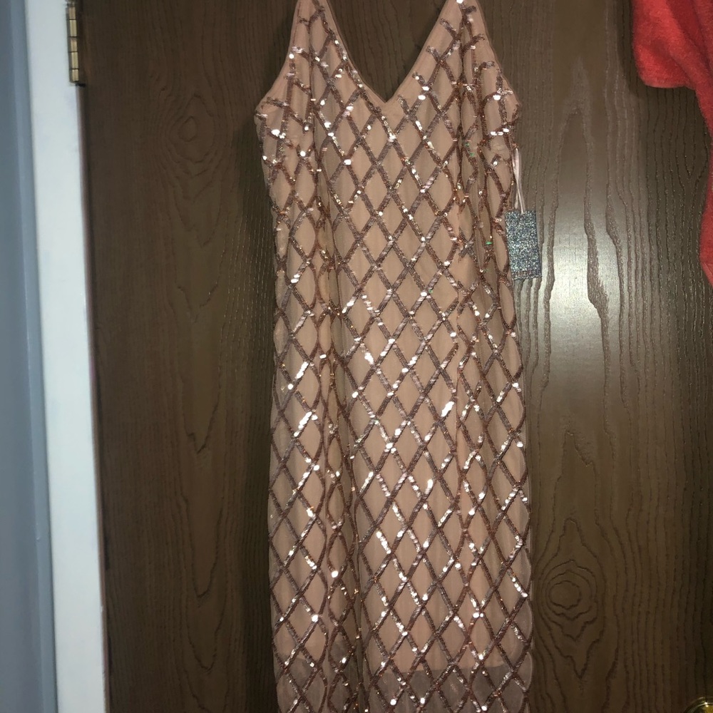 Sequin glitter midi dress